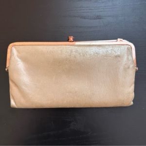 HOBO Lauren Wallet Clutch. Gold with Rose Gold Hardware!